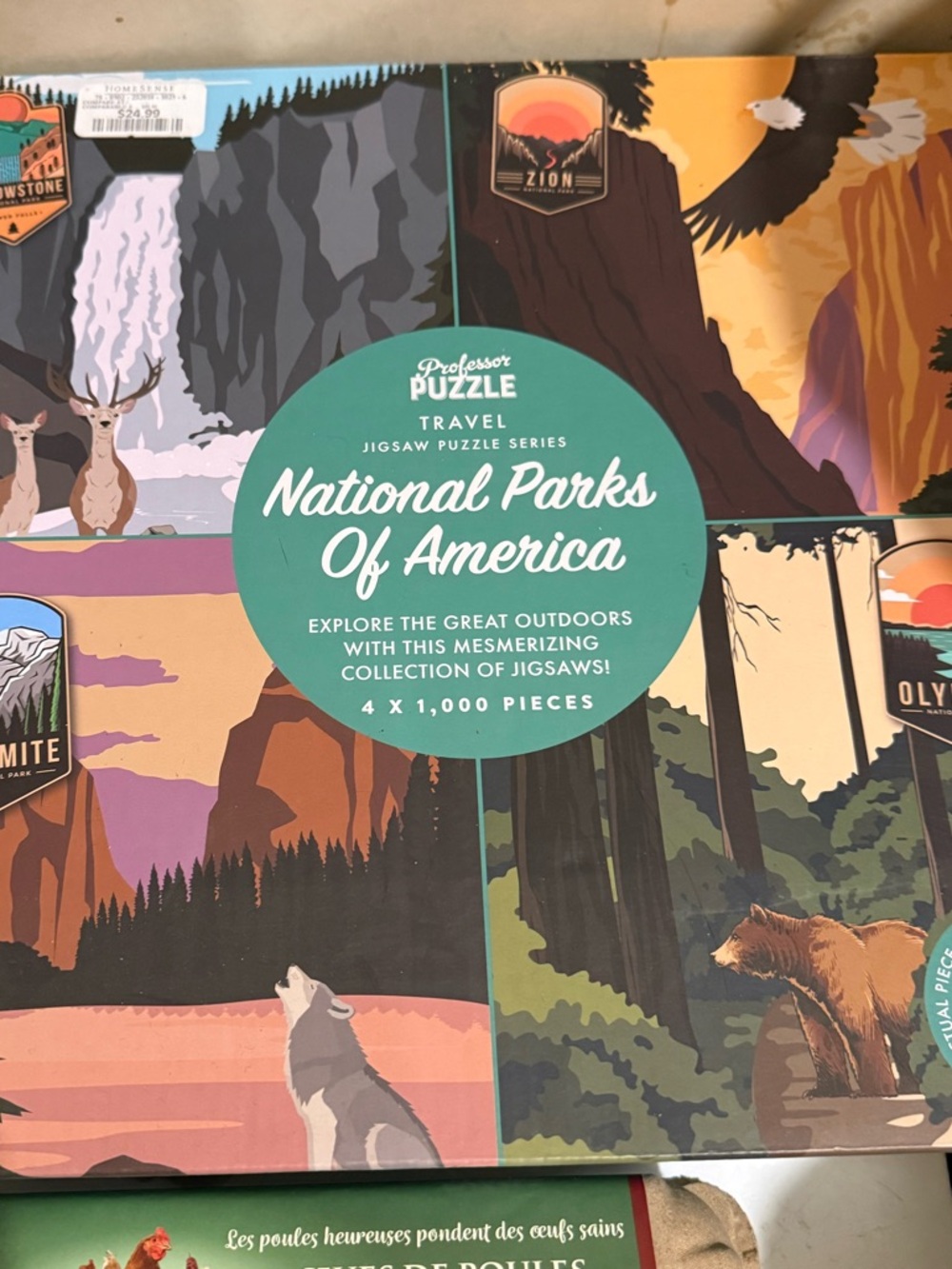 National Parks of America Travel Jigsaw Puzzle Set - Green